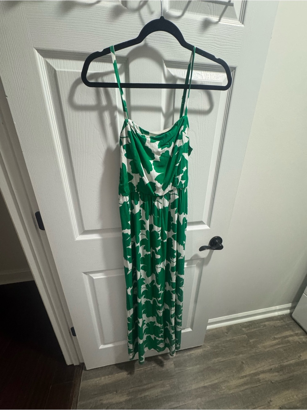 As U Wish Green and White Floral Sundress